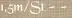 1,5m/St - -