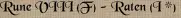Rune VIII (F) - Raten (I *)