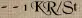 - - 1 KR/St