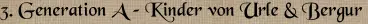 3. Generation A – Kinder von Urle & Bergur 3. Generation A – Kinder von Urle & Bergur